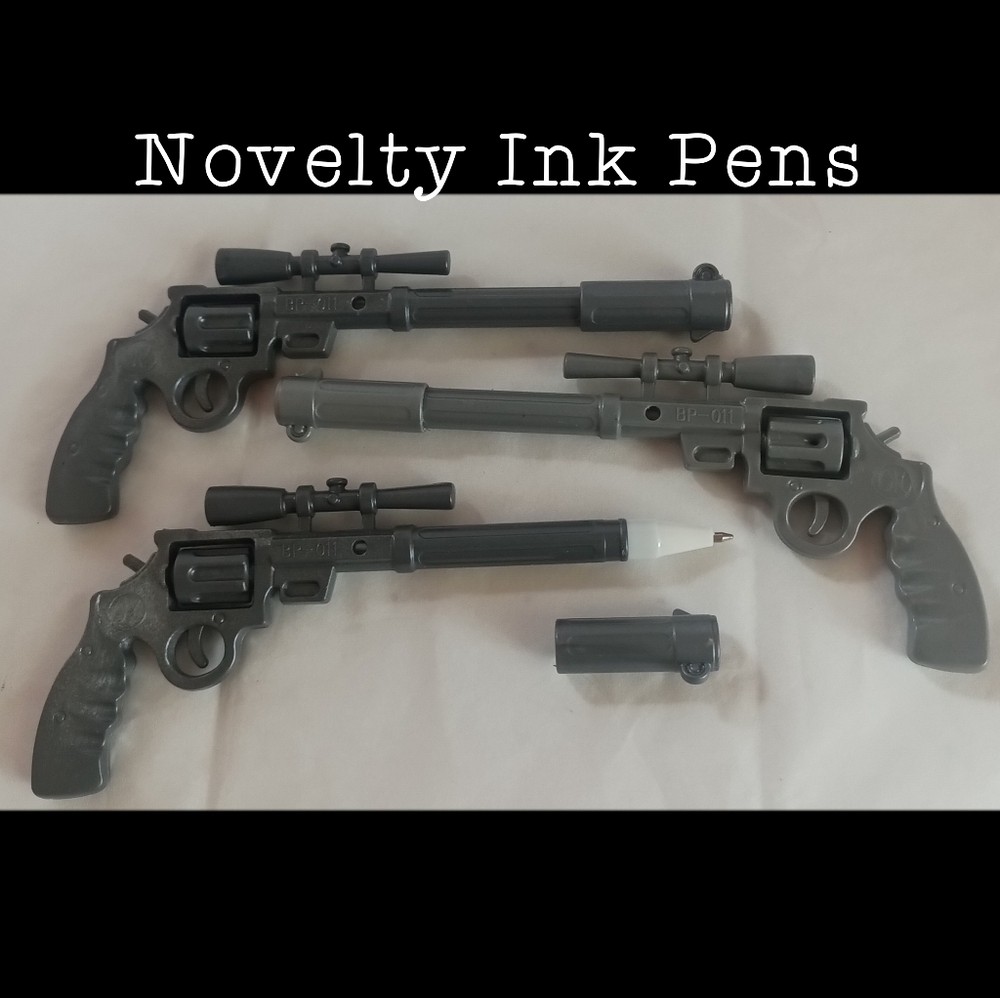 🆕 Novelty Pistol Ink Pen (3pk)